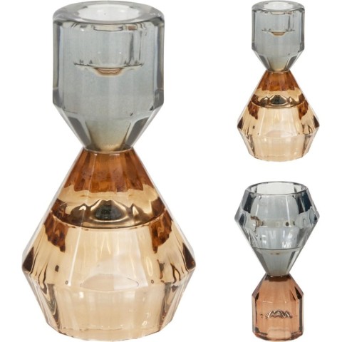 PCANDELA VETRO 6X12CM 2ASS